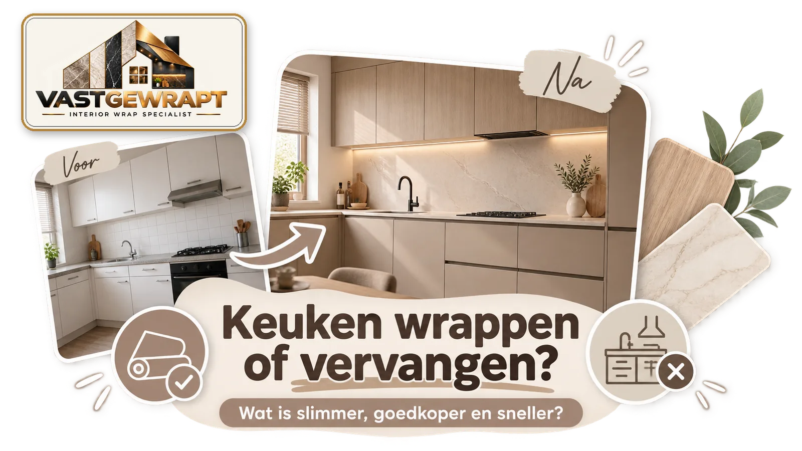 Keuken wrappen of vervangen: wat is slimmer, goedkoper en sneller?
