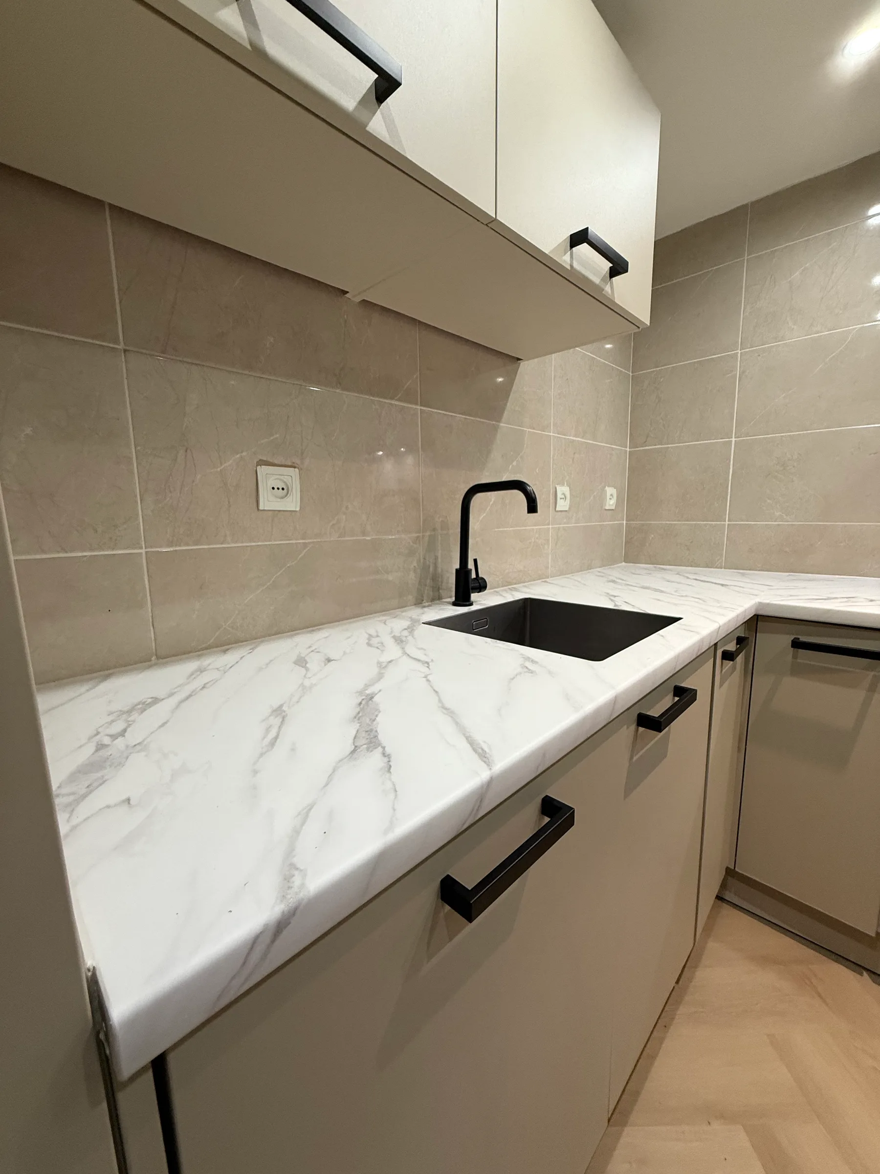 Keuken & aanrechtblad - in Krimpen - Luxe marmer look